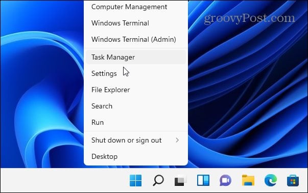 open task manager Windows 11