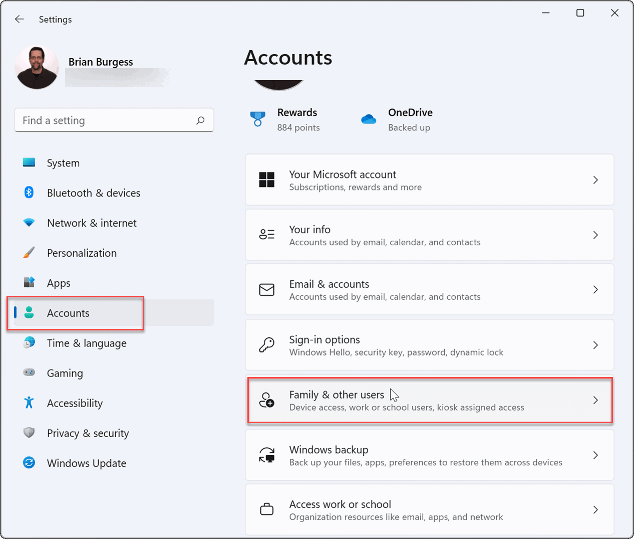 remove a microsoft account from windows 11