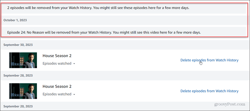Delete Your Prime Video Watch History