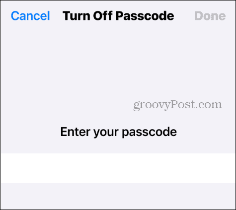 Disable the Passcode on Your iPhone