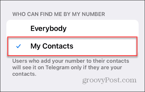 Find by Phone Number on Telegram