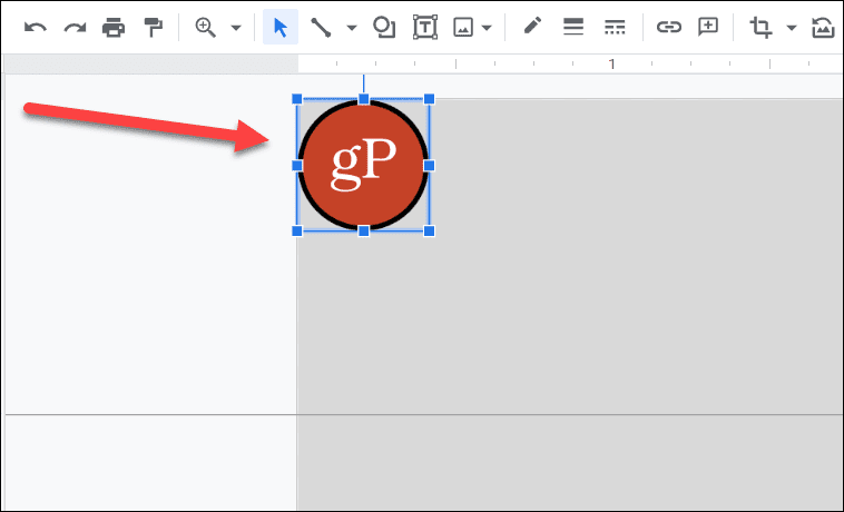 add business logo to Google Drawings