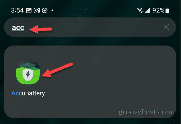 launch accubattery android