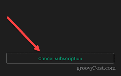 Cancel Subscription Android