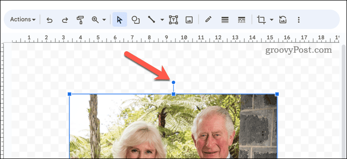 Image rotation icon in Google Docs
