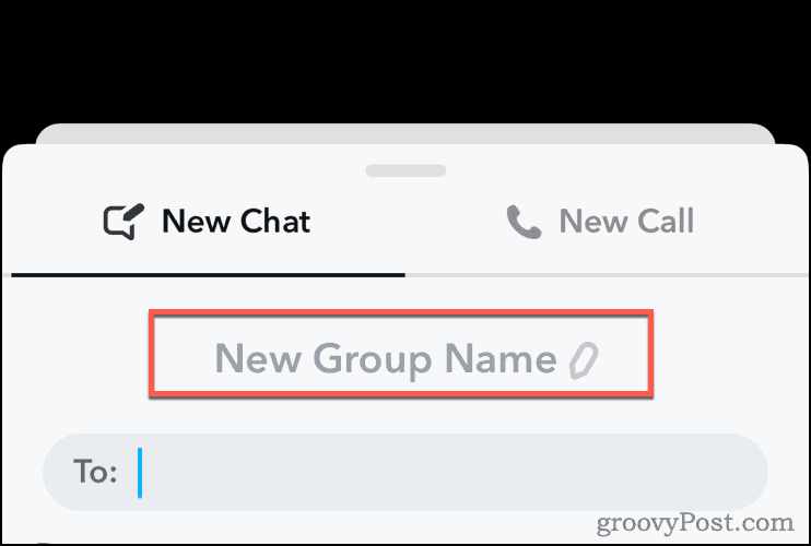 Edit Group Name in Snapchat