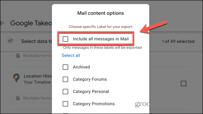 gmail exclude all