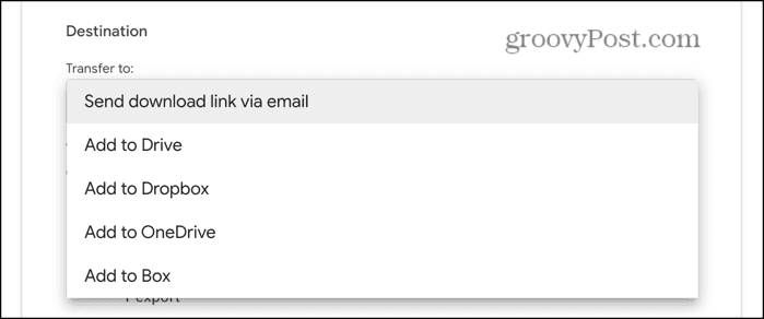 gmail transfer to