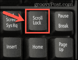scroll lock key