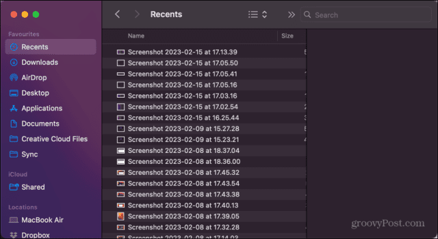 mac file removed from recents