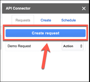 api connector create request