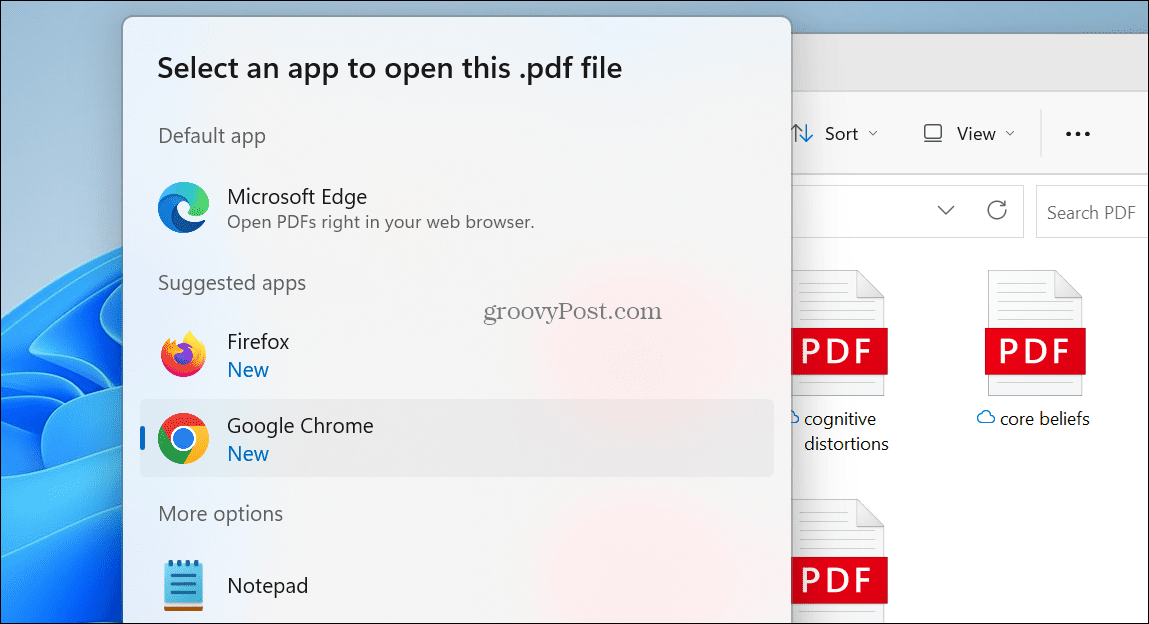 Default PDF Viewer on Windows 11