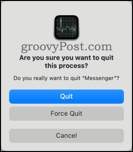 Quit or Force Quit