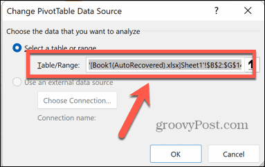 excel data source